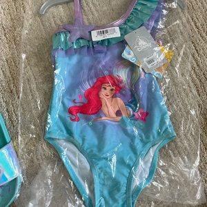 Brand new disney little mermaid bathing suit for girls